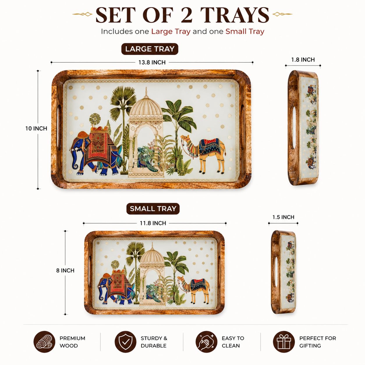 enamel mango wood serving tray v5 angle 2